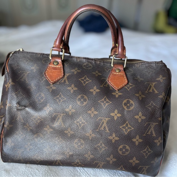 Authentic Louis Vuitton Speedy 30 Vintage 90’s with lock and key - Picture 1 of 15